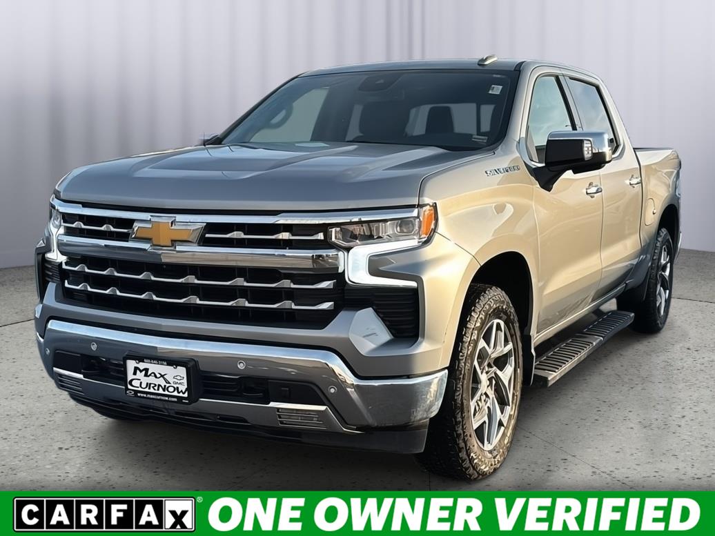 Sterling Gray Metallic 2024 Chevrolet Silverado 1500 LTZ Crew Cab 4WD Pickup Truck Four-Wheel Drive Automatic