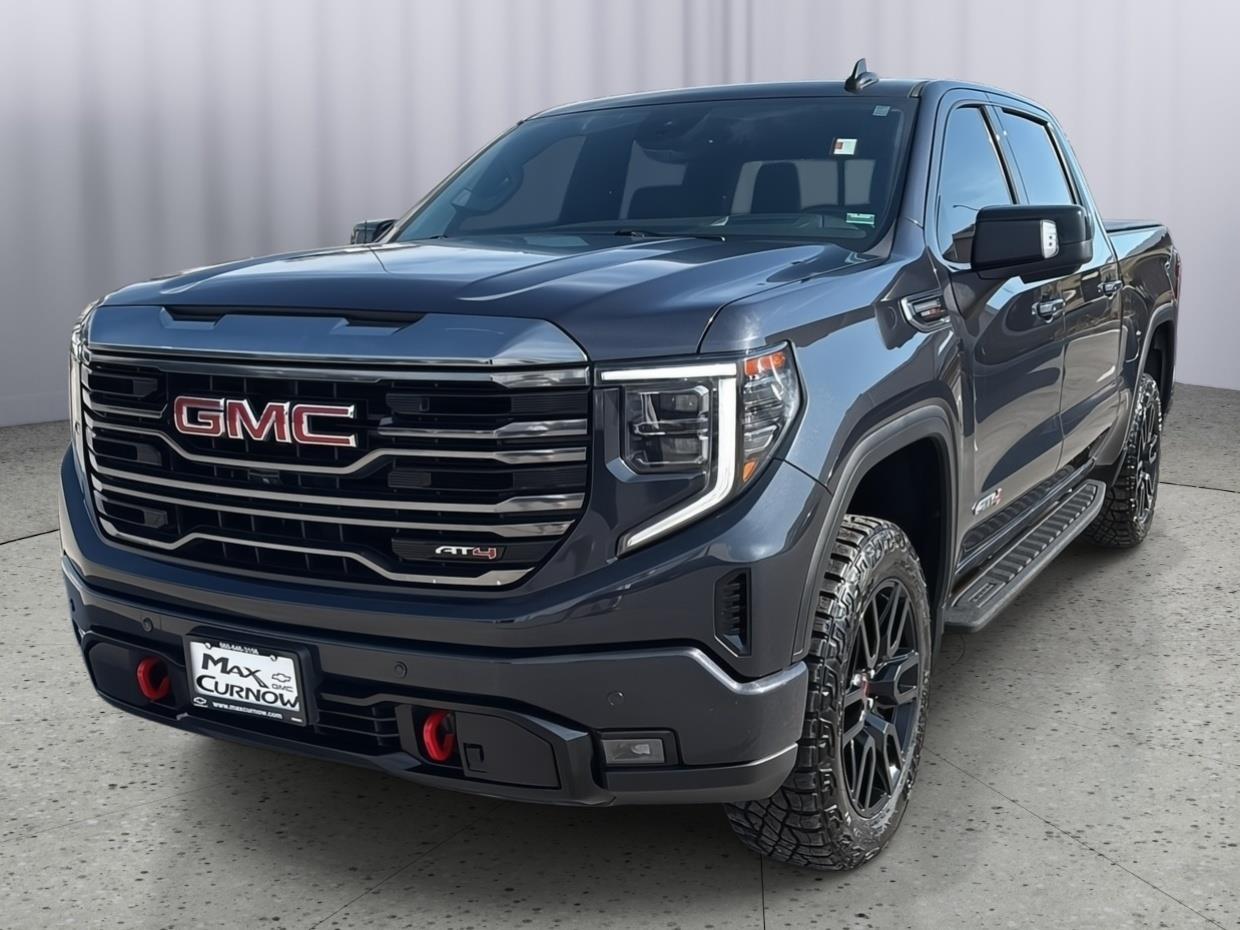 Titanium Rush Metallic 2023 GMC Sierra 1500 AT4 Crew Cab 4WD Pickup Truck Four-Wheel Drive Automatic