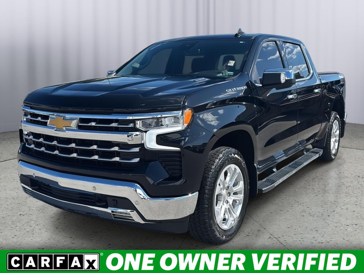 Black 2024 Chevrolet Silverado 1500 Pickup Truck Four-Wheel Drive Automatic