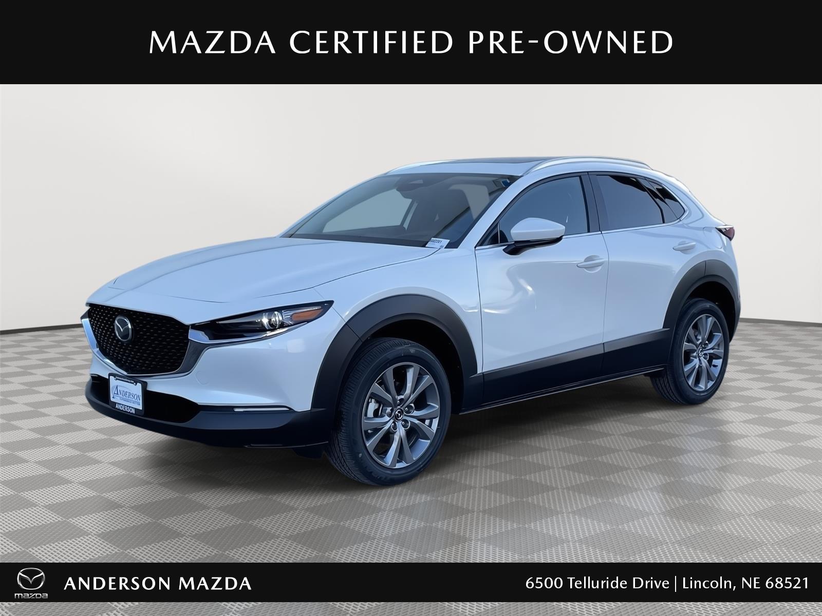 Snowflake White Pearl Mica 2025 Mazda CX-30 2.5 S Premium AWD SUV / Crossover All-Wheel Drive Automatic