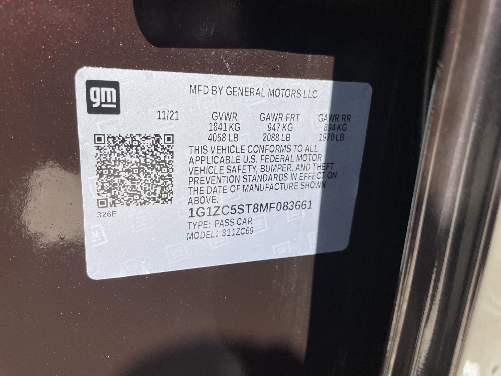 Used 2021 Chevrolet Malibu LS Sedan for sale in Lincoln NE