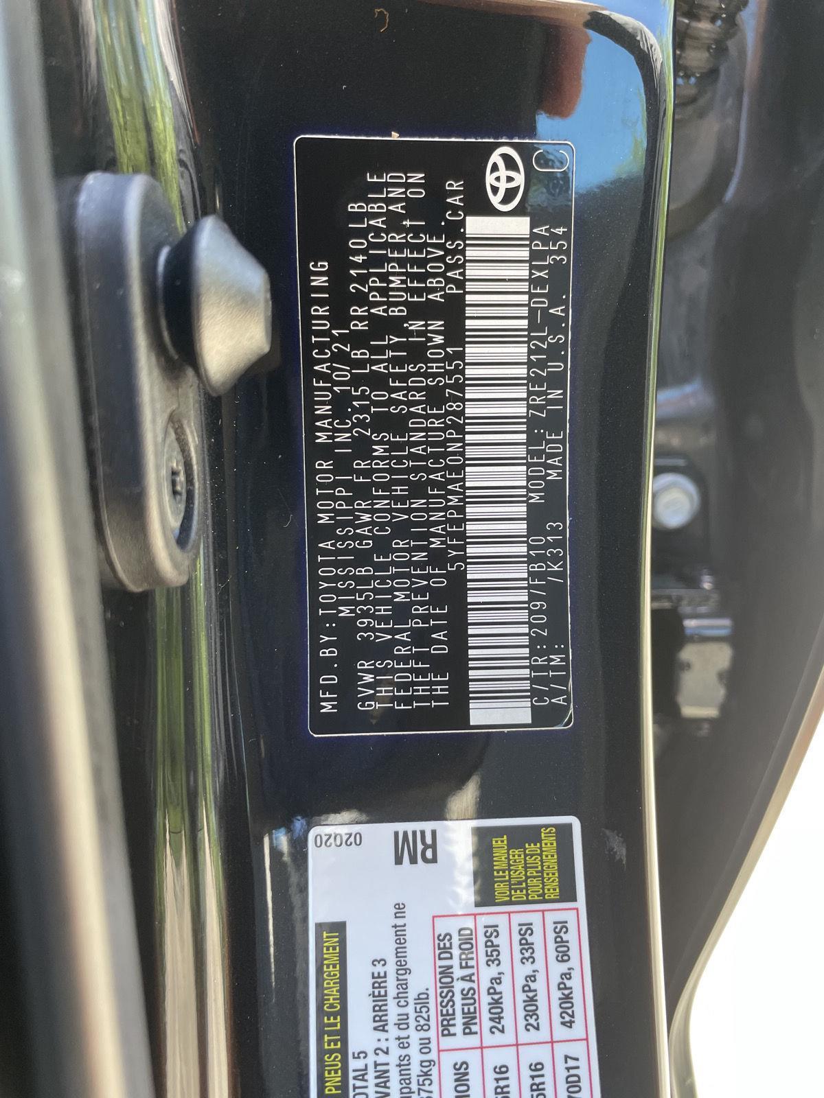 Used 2022 Toyota Corolla LE Sedan for sale in Lincoln NE