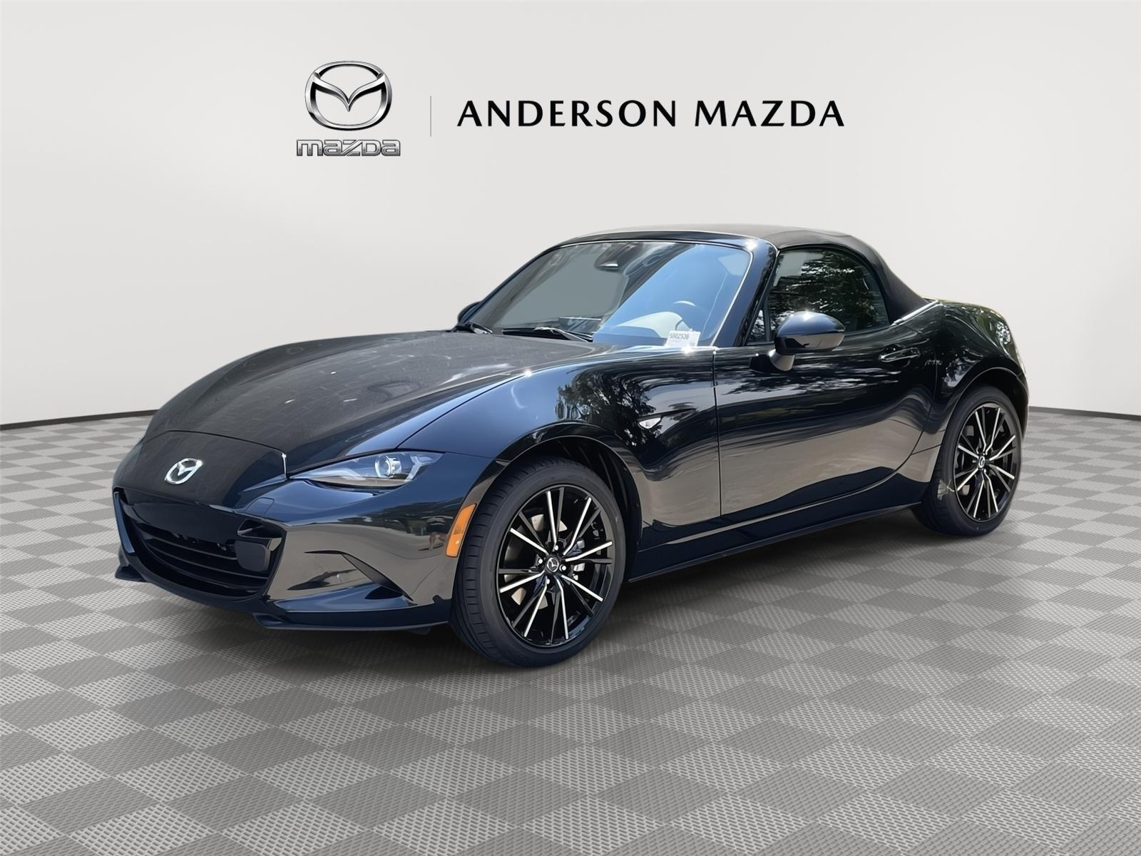 Jet Black Mica 2025 Mazda MX-5 Miata Grand Touring RWD Convertible Rear-Wheel Drive Automatic