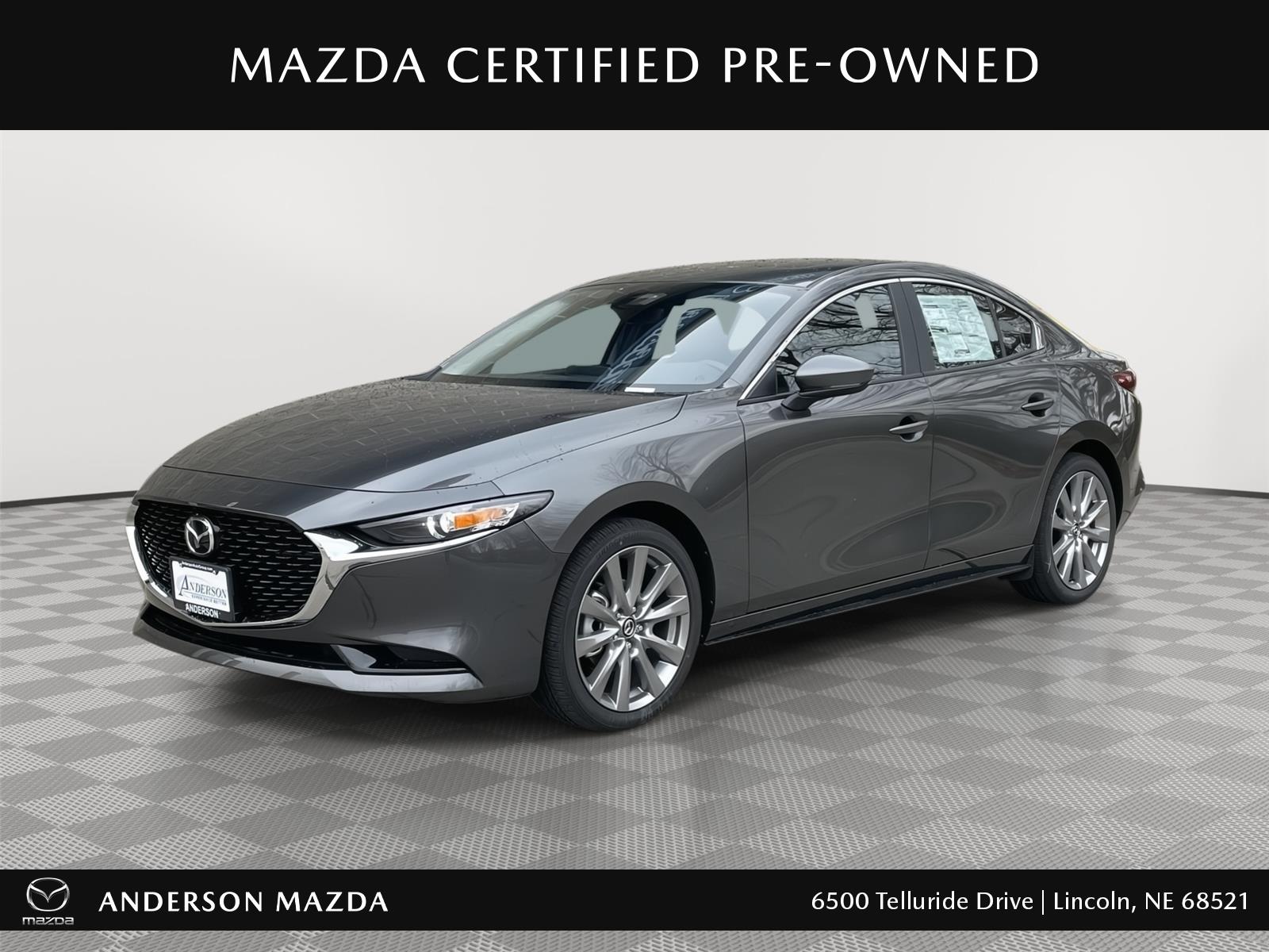Machine Gray Metallic 2026 Mazda MAZDA3 2.5 S Preferred Sedan FWD Sedan Front-Wheel Drive Automatic
