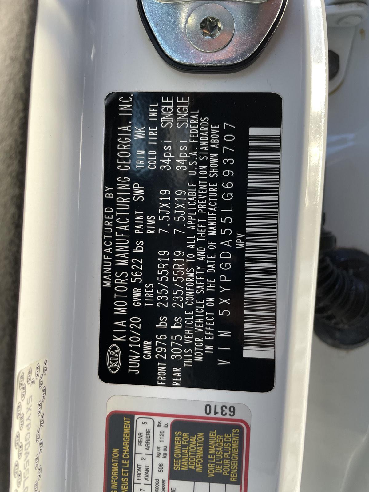 Used 2020 Kia Sorento S V6 SUV/Crossover for sale in Lincoln NE