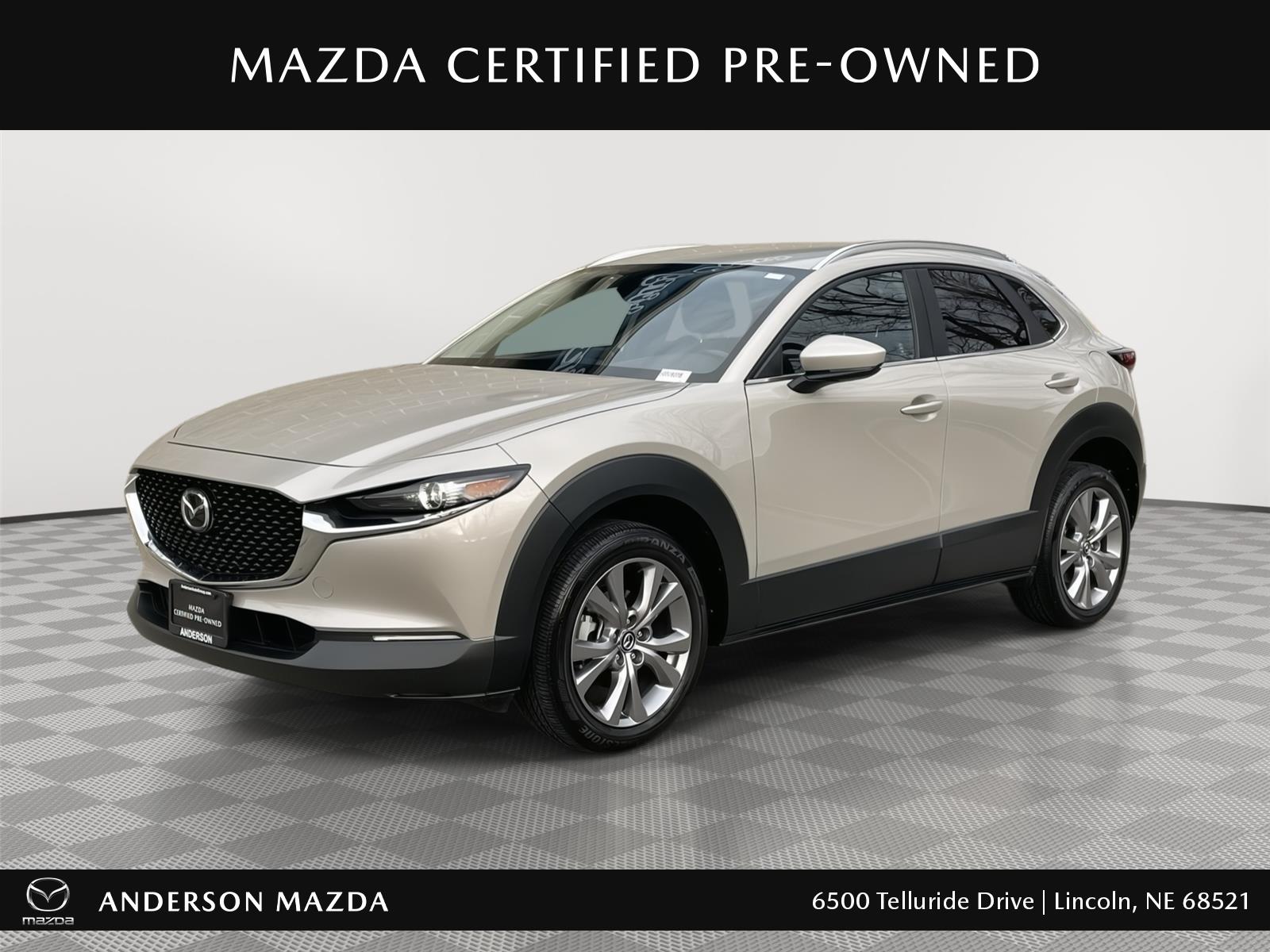 Gray (Platinum Quartz Metallic) 2023 Mazda CX-30 2.5 S Preferred AWD SUV / Crossover All-Wheel Drive Automatic