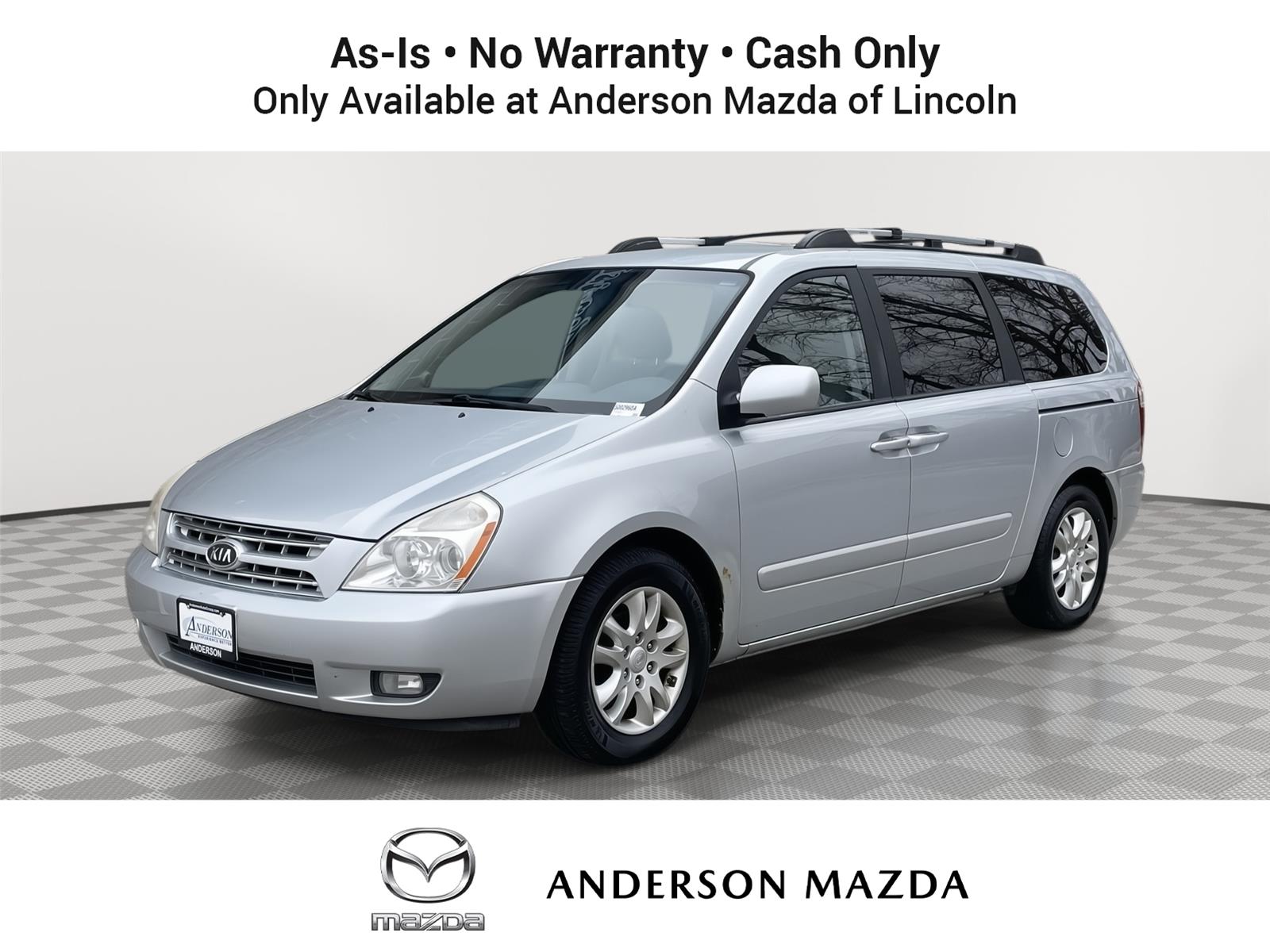 Silver 2008 Kia Sedona EX Minivan Front-Wheel Drive Automatic