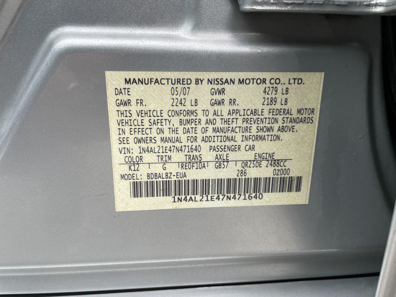 Used 2007 Nissan Altima for sale in Lincoln NE