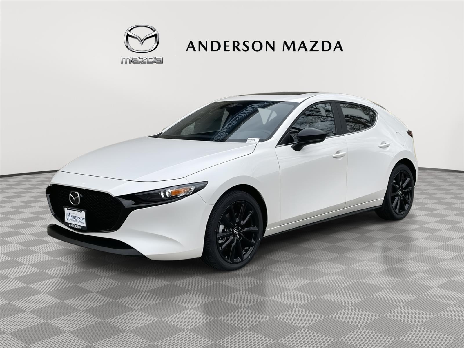 Snowflake White Pearl Mica 2026 Mazda MAZDA3 2.5 S Carbon Edition Hatchback AWD Hatchback All-Wheel Drive Automatic