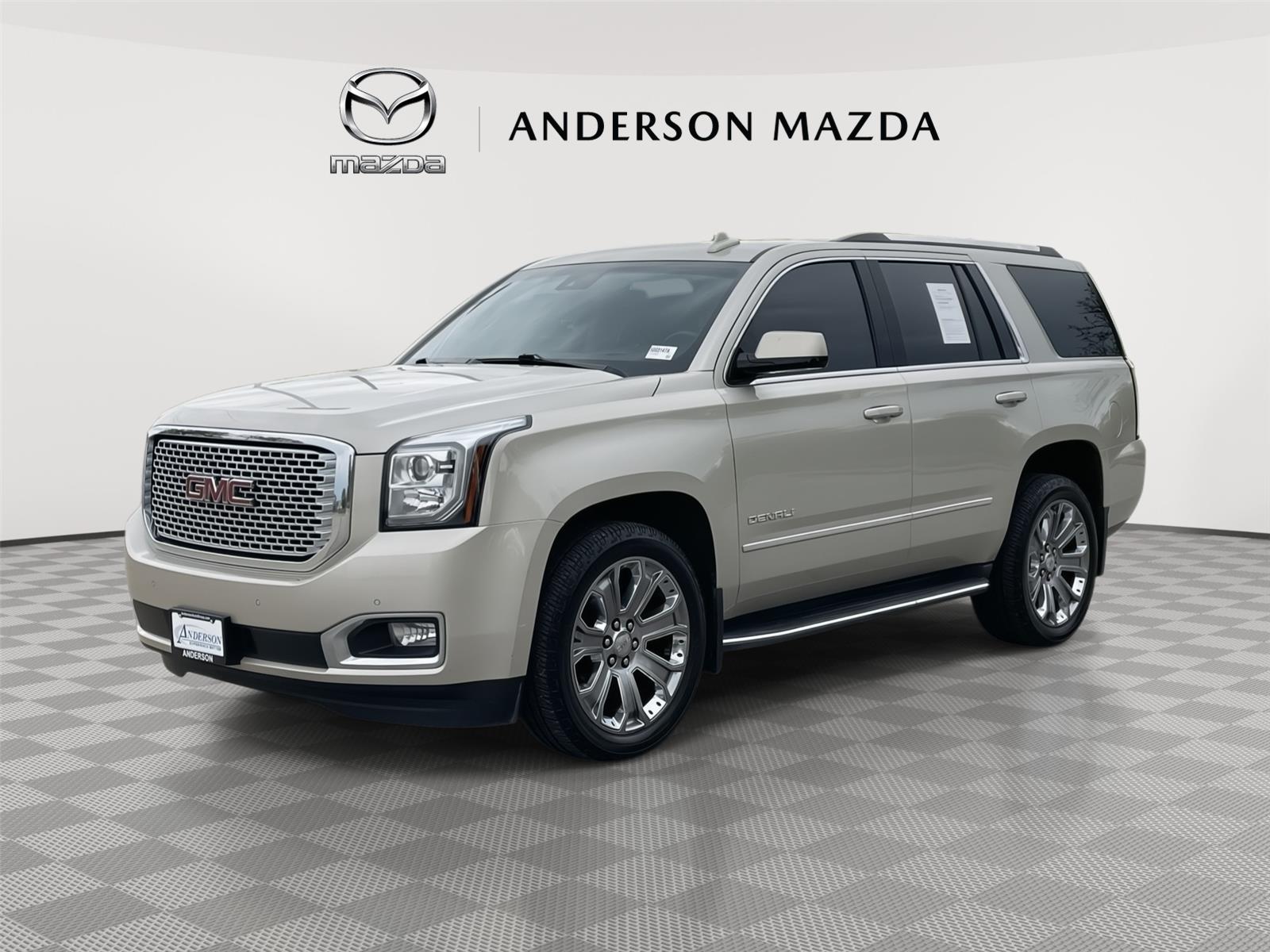Champagne Silver Metallic 2015 GMC Yukon Denali 4WD SUV / Crossover Four-Wheel Drive 8-Speed Automatic