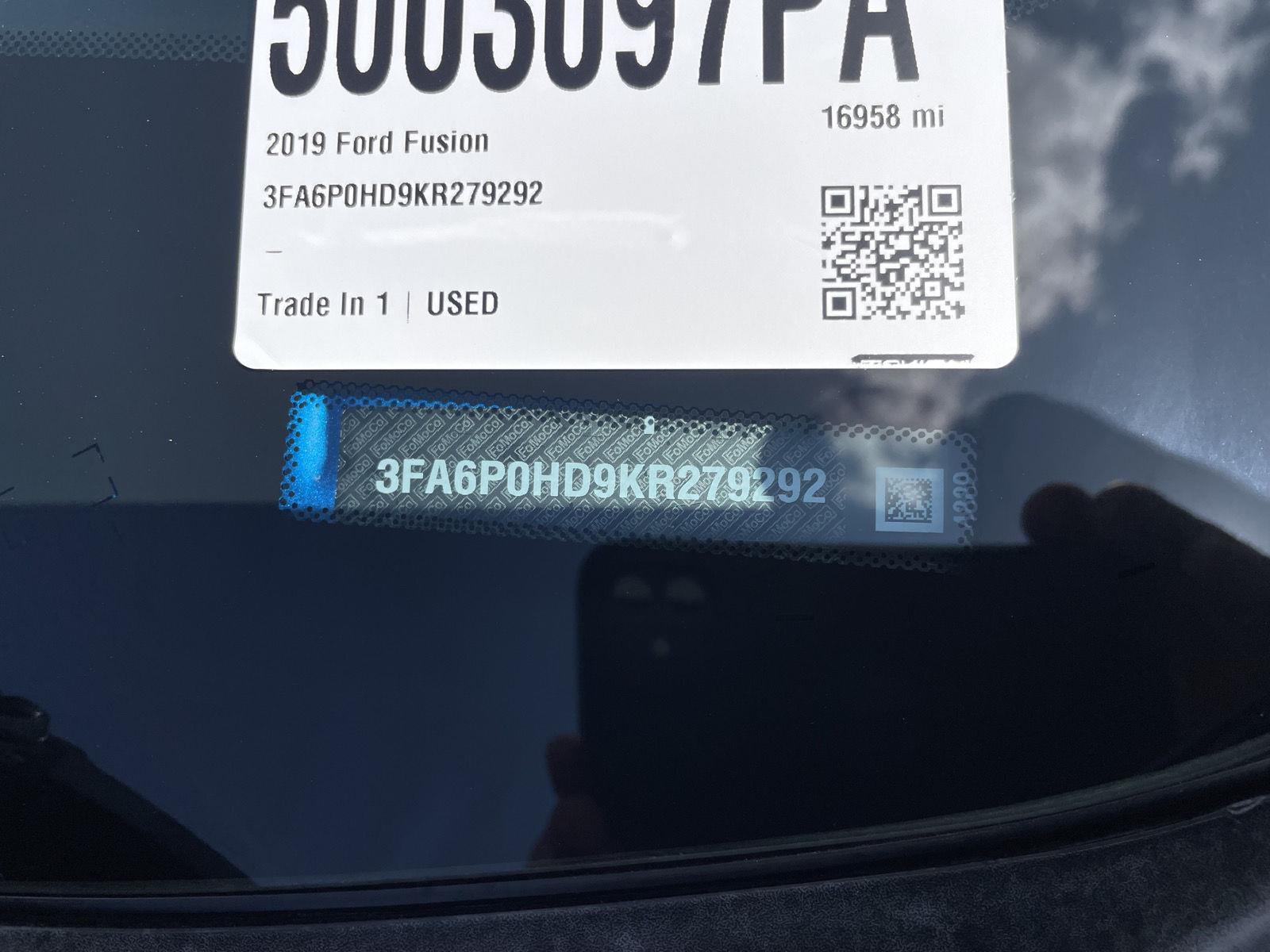 Pre-Owned 2019 Ford Fusion for sale in Lincoln NE