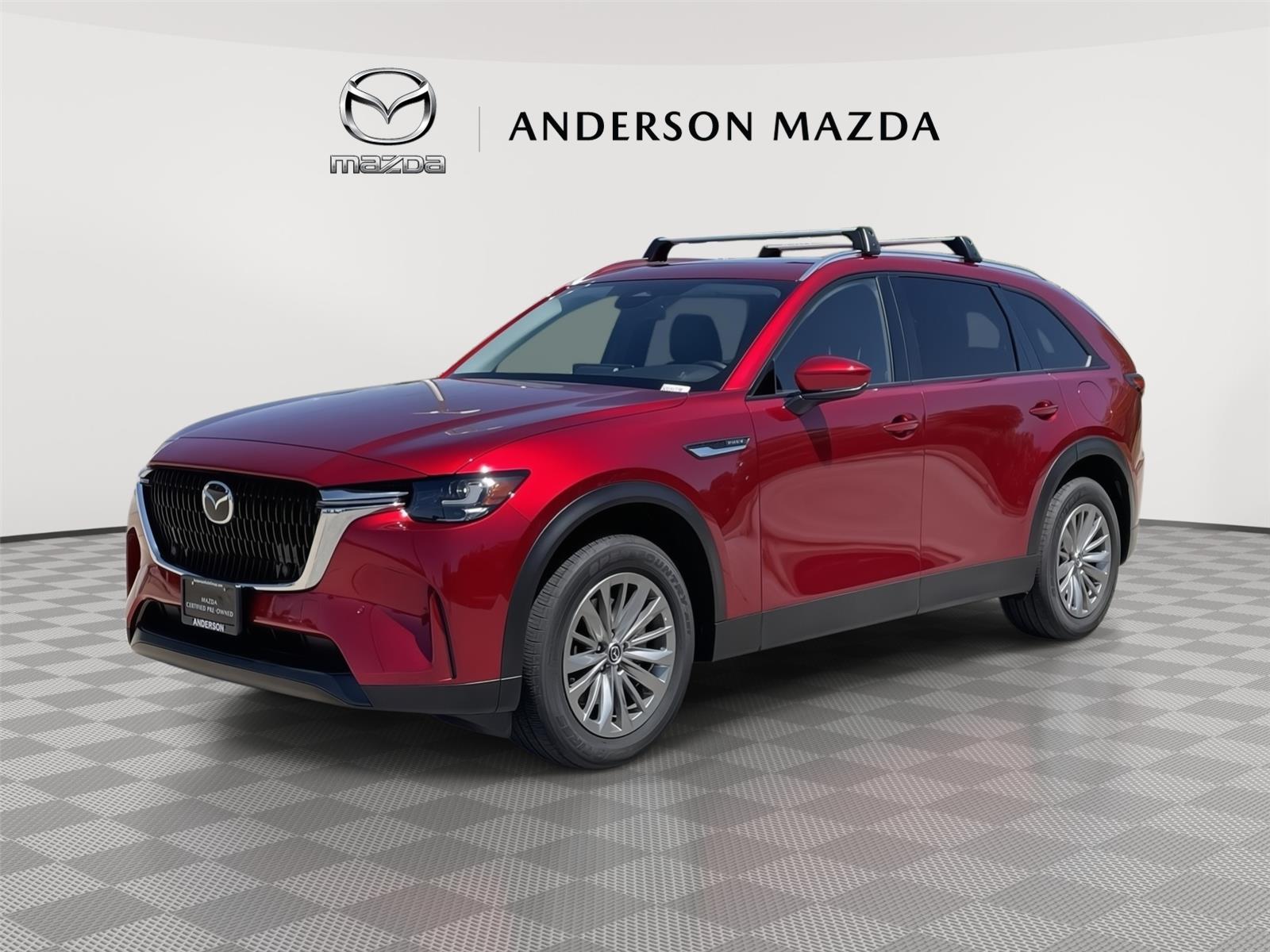 Soul Red Crystal Metallic 2025 Mazda CX-90 PHEV Preferred AWD SUV / Crossover All-Wheel Drive Automatic