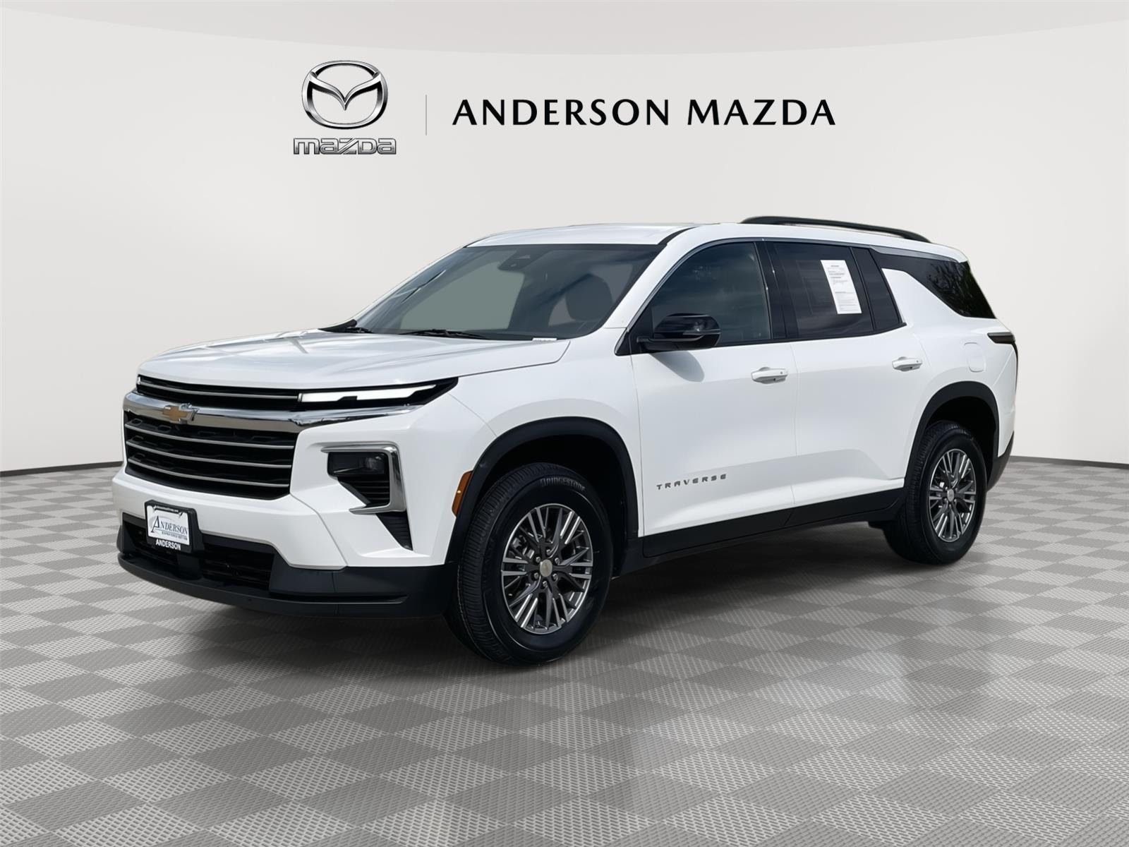Summit White 2025 Chevrolet Traverse LT AWD SUV / Crossover Four-Wheel Drive 8-Speed Automatic