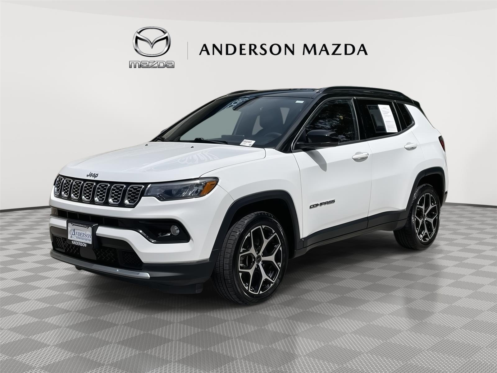 Bright White Clearcoat 2025 Jeep Compass SUV / Crossover Four-Wheel Drive 8-Speed Automatic
