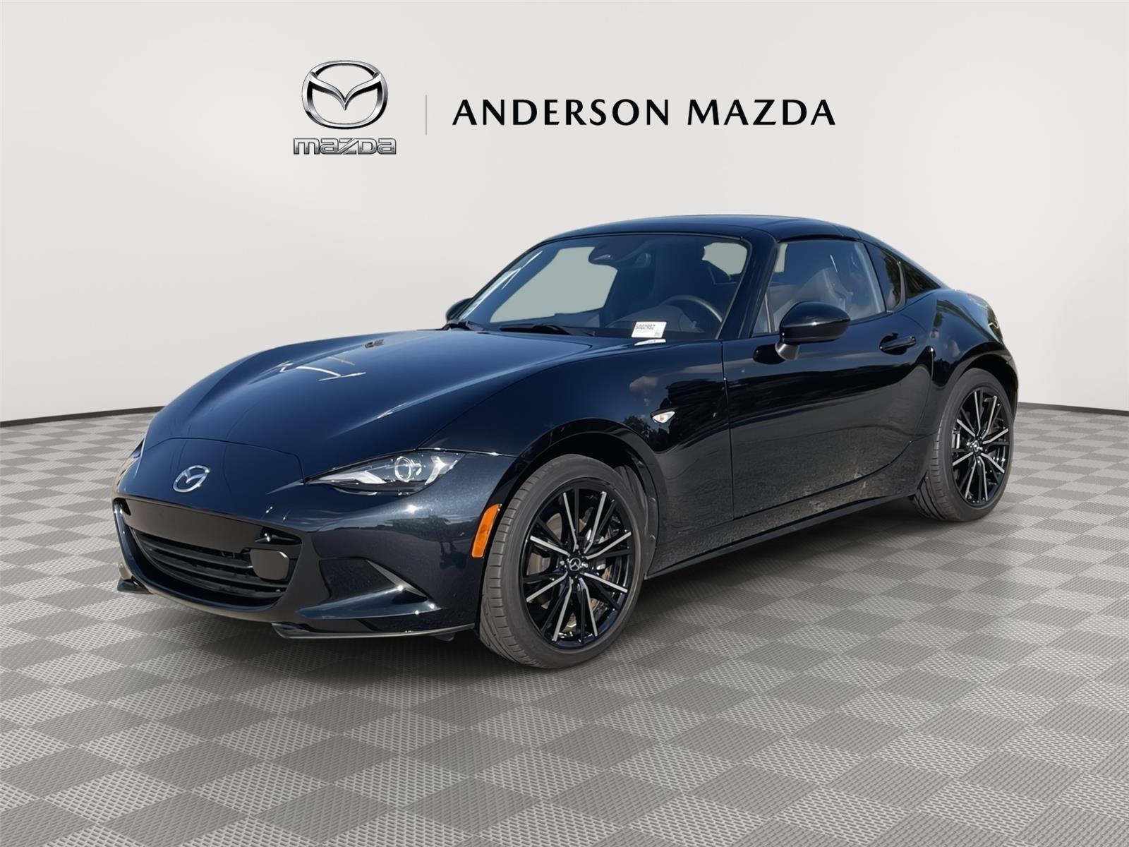 Jet Black Mica 2025 Mazda MX-5 Miata Convertible Rear-Wheel Drive Automatic