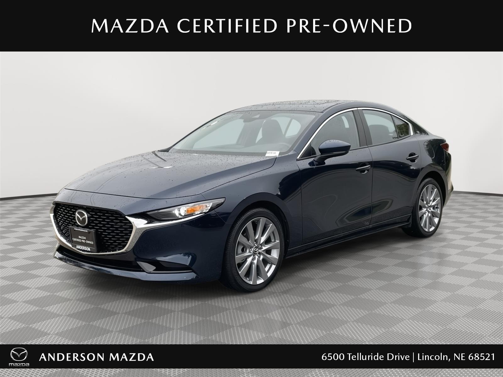 Deep Crystal Blue Mica 2023 Mazda MAZDA3 Sedan Front-Wheel Drive Automatic