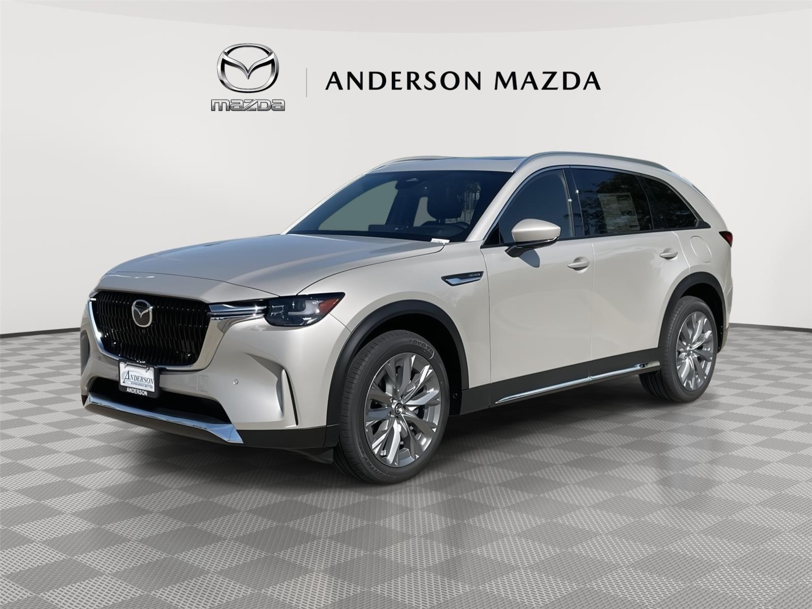 Gray (Platinum Quartz Metallic) 2026 Mazda CX-90 SUV / Crossover All-Wheel Drive Automatic