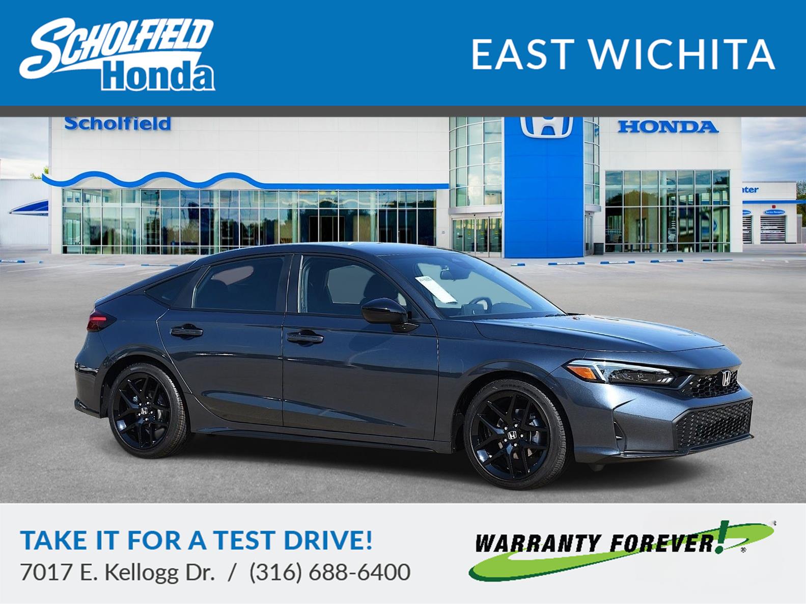 Meteorite Gray Metallic 2026 Honda Civic Hatchback Sport FWD Hatchback Front-Wheel Drive Continuously Variable Transmission