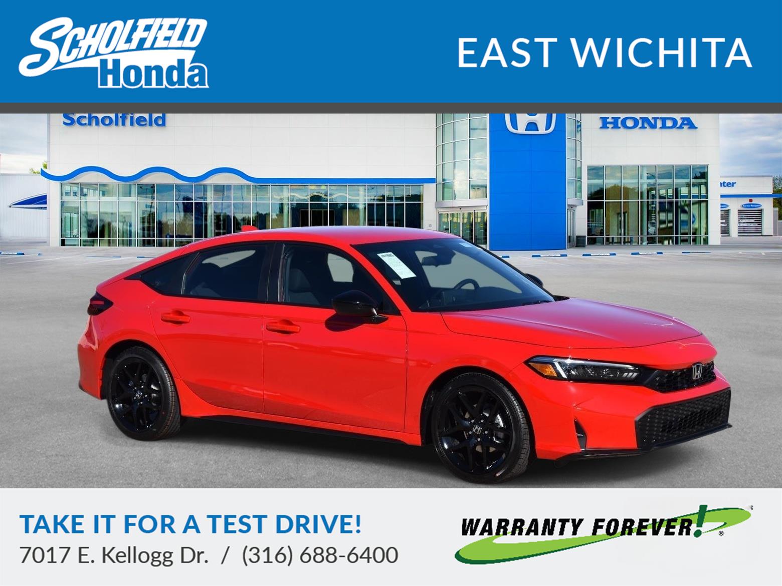 Rallye Red 2026 Honda Civic Hatchback Sport FWD Hatchback Front-Wheel Drive Continuously Variable Transmission