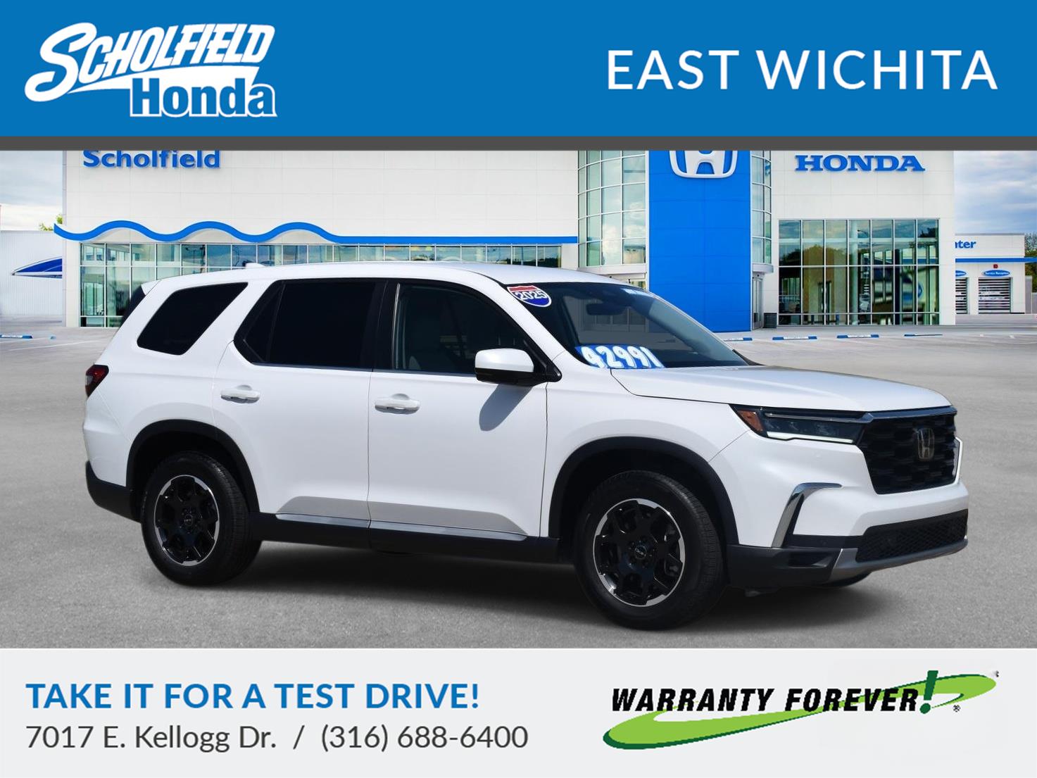 Platinum White Pearl 2025 Honda Pilot EX-L AWD SUV / Crossover All-Wheel Drive Automatic
