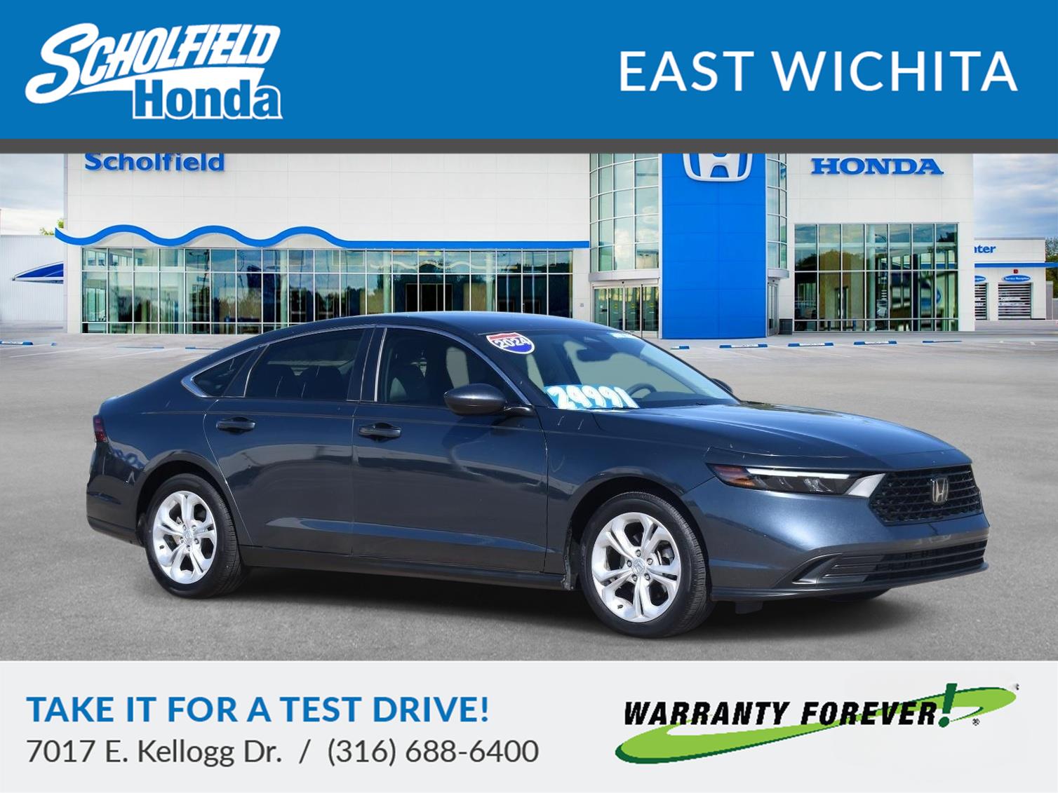 Meteorite Gray Metallic 2024 Honda Accord LX FWD Sedan Front-Wheel Drive Continuously Variable Transmission