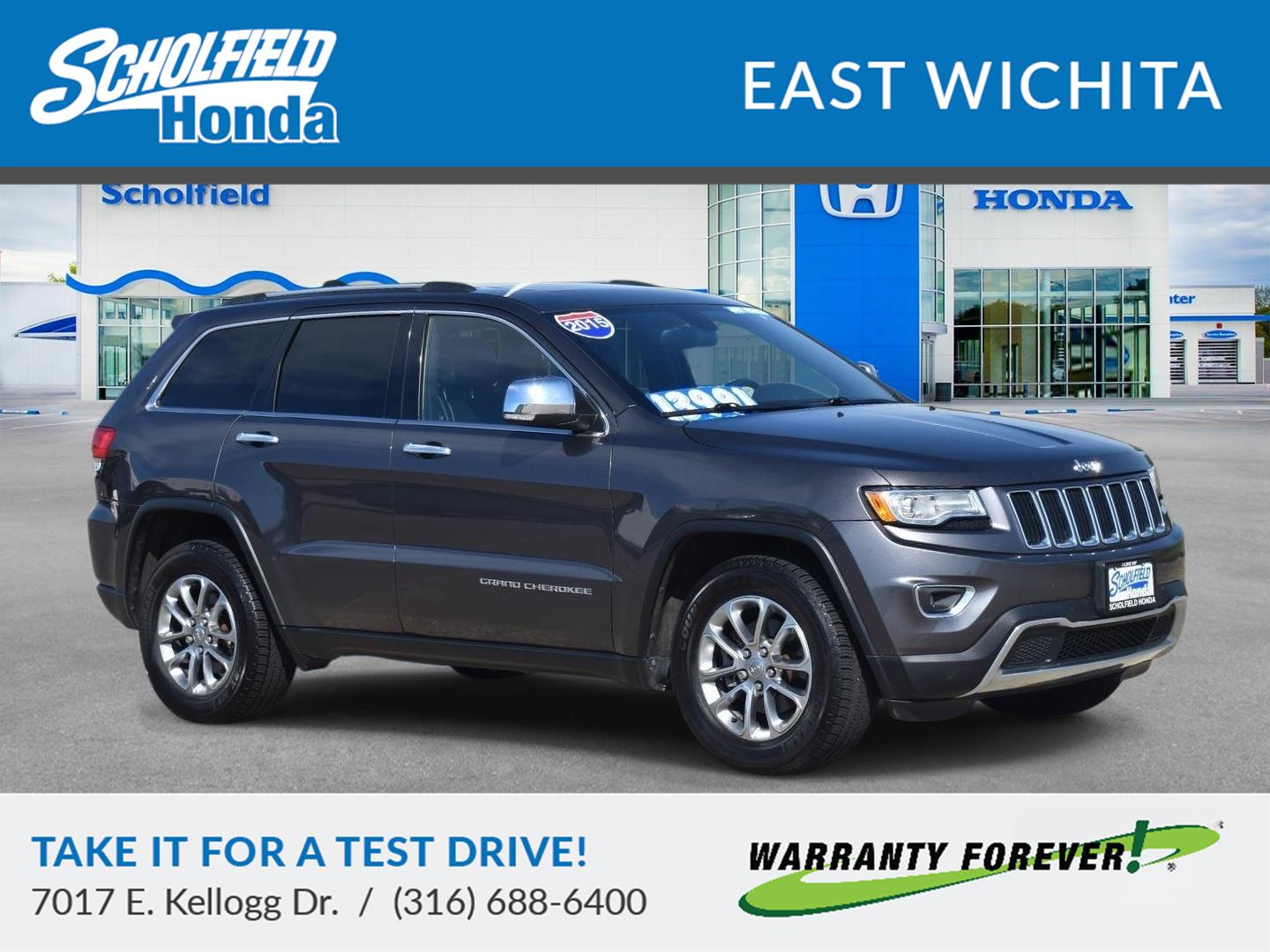 Gray (Granite Crystal Metallic Clearcoat) 2015 Jeep Grand Cherokee Limited 4WD SUV / Crossover Four-Wheel Drive 8-Speed Automatic