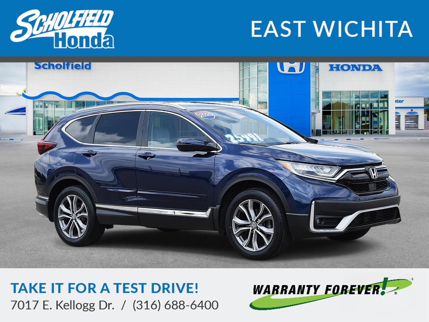 Black (Obsidian Blue Pearl) 2020 Honda CR-V Touring AWD SUV / Crossover All-Wheel Drive Continuously Variable Transmission