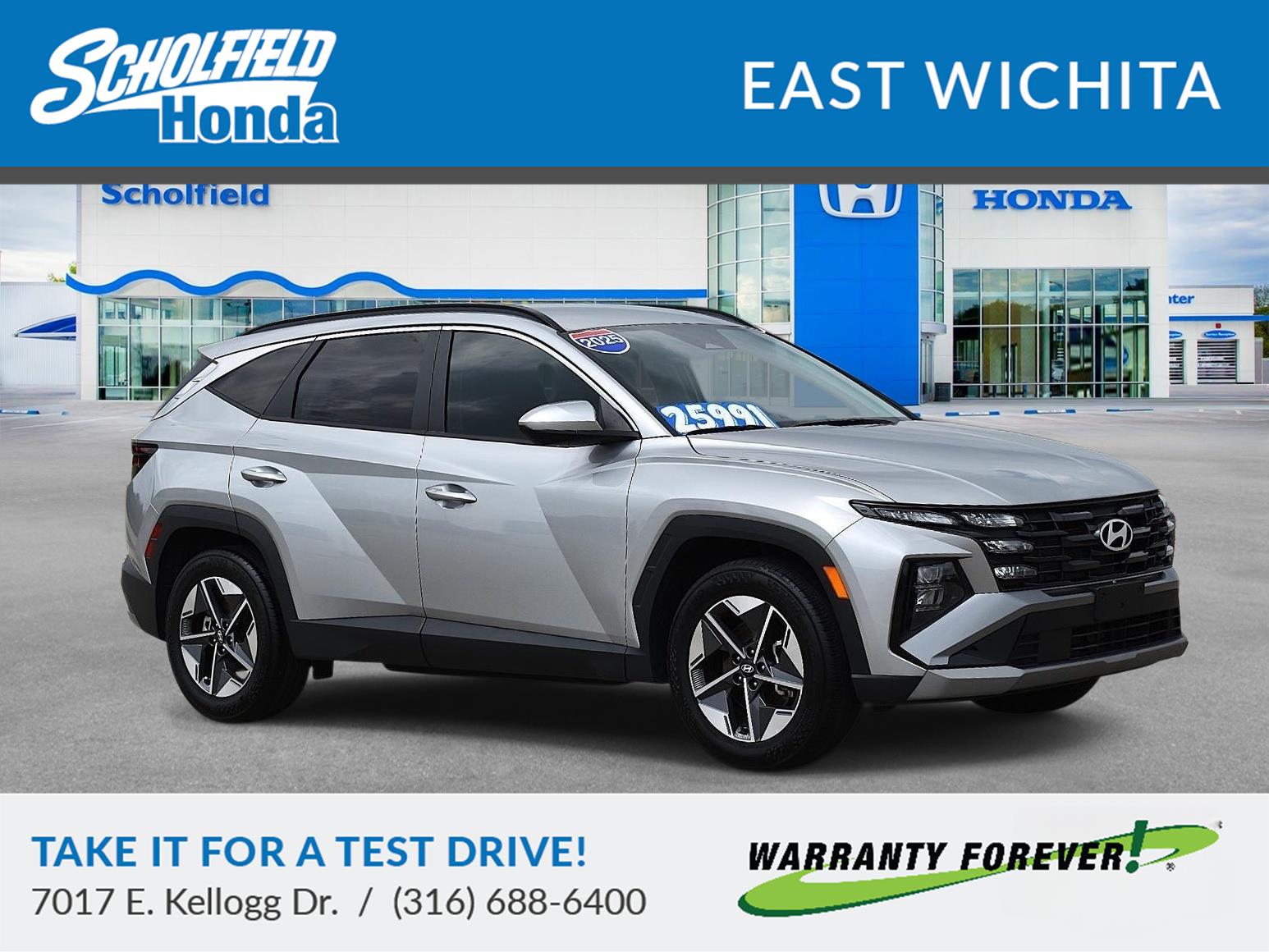 2025 Hyundai Tucson SEL Shimmering Silver - Scholfield Honda - Image 1