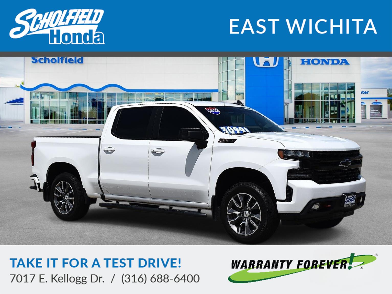 2022 Chevrolet Silverado 1500 LTD RST Summit White - Scholfield Honda - Image 1