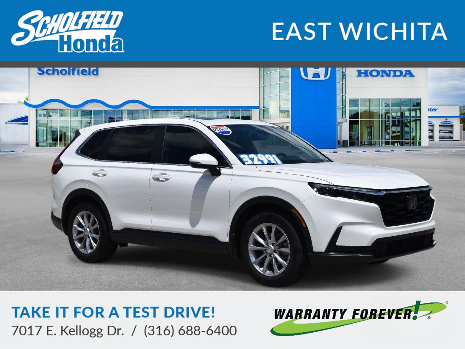 2025 Honda CR-V EX Platinum White Pearl - Scholfield Honda - Image 1