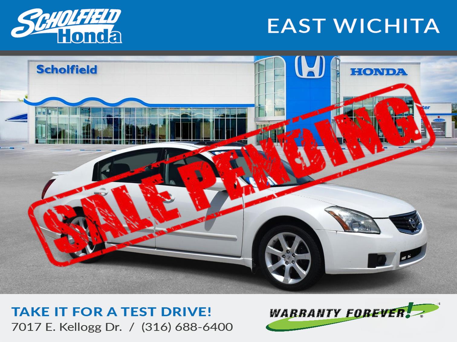 Winter Frost Pearl 2008 Nissan Maxima Sedan Front-Wheel Drive Continuously Variable Transmission