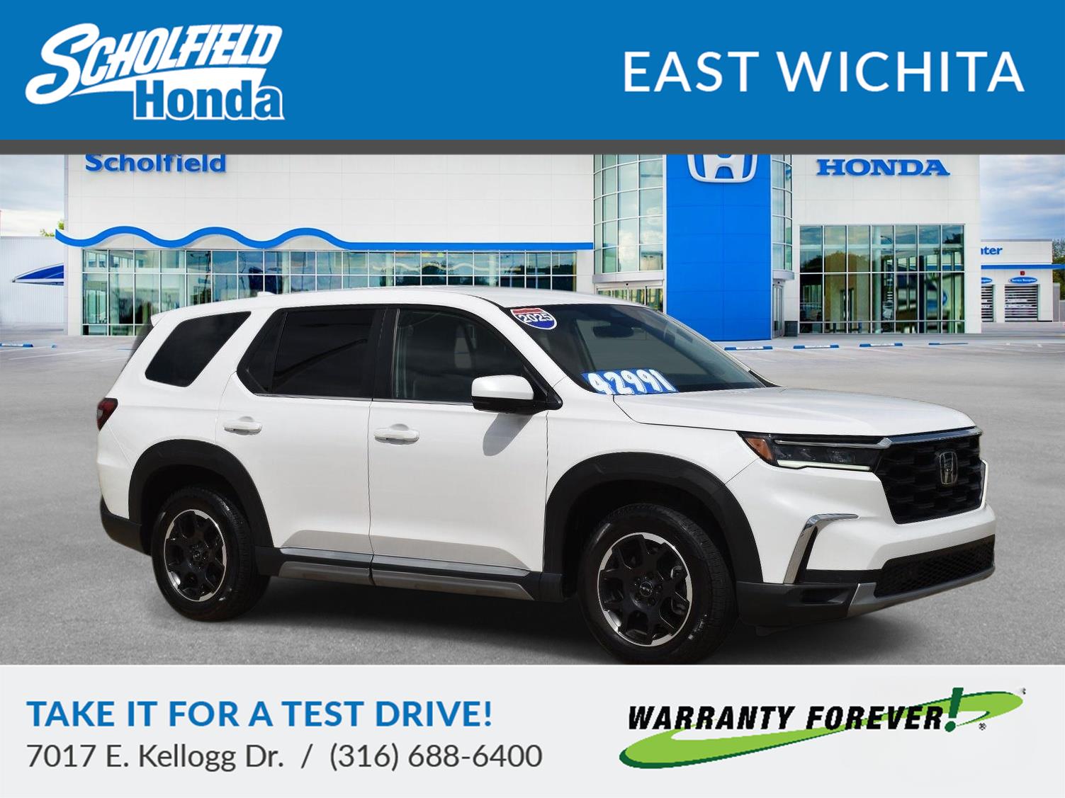 Platinum White Pearl 2025 Honda Pilot SUV / Crossover All-Wheel Drive Automatic