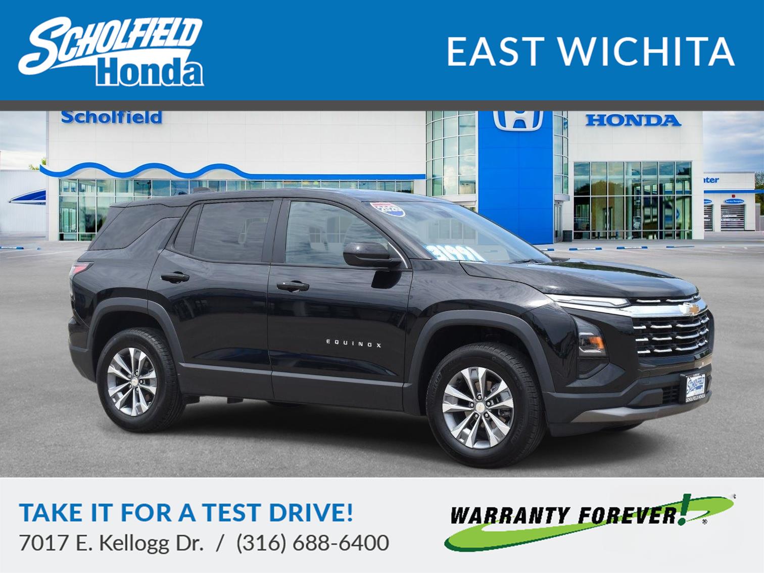 2026 Chevrolet Equinox AWD LT Mosaic Black Metallic - Scholfield Honda - Image 1