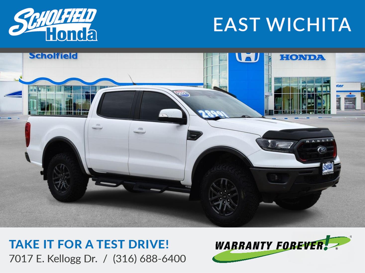 Oxford White 2021 Ford Ranger Pickup Truck Four-Wheel Drive Automatic