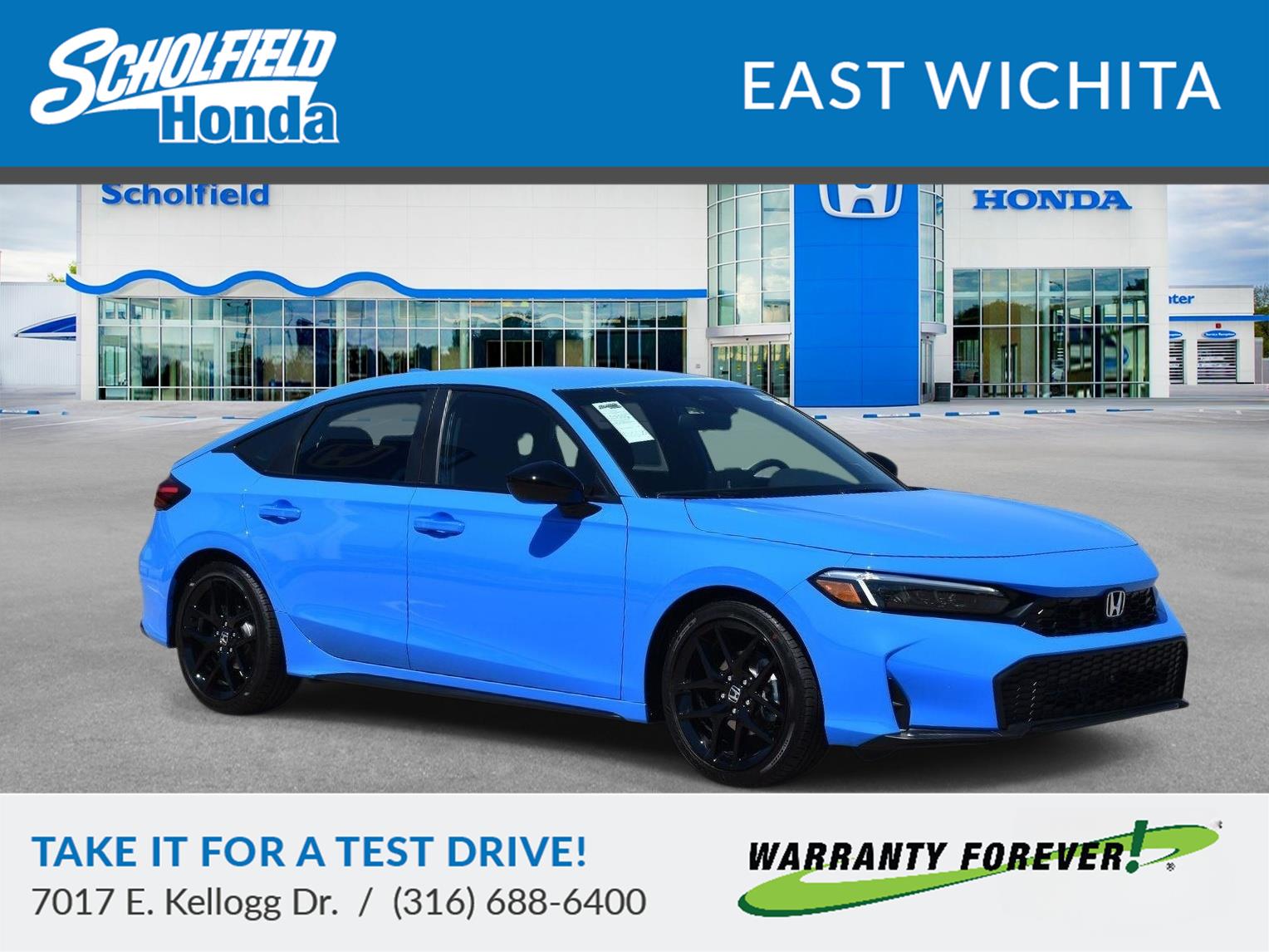 Boost Blue Pearl 2026 Honda Civic Hatchback Hatchback Front-Wheel Drive Continuously Variable Transmission