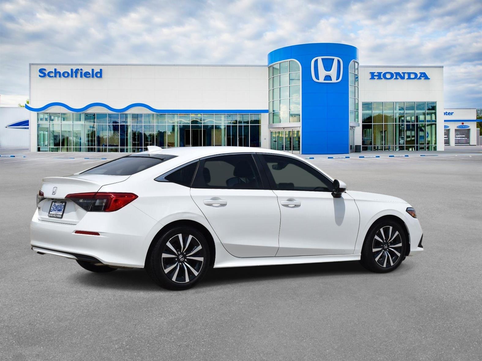 2024 Honda Civic Sedan EX Platinum White Pearl - Scholfield Honda - Image 3