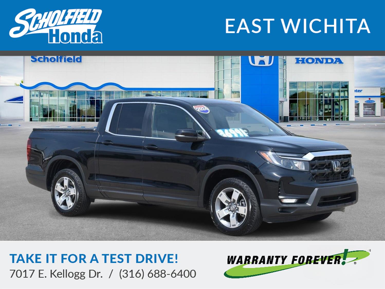 Crystal Black Pearl 2024 Honda Ridgeline Pickup Truck All-Wheel Drive Automatic