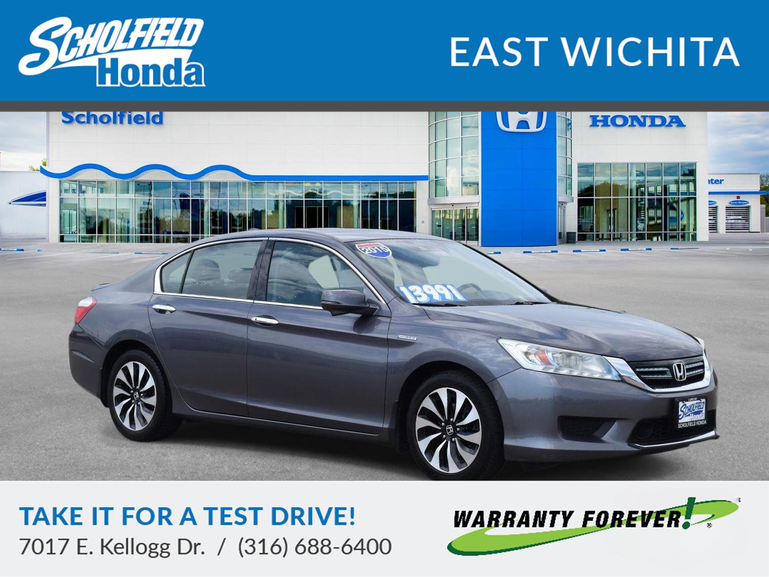  2015 Honda Accord Hybrid Sedan Front-Wheel Drive Continuously Variable Transmission