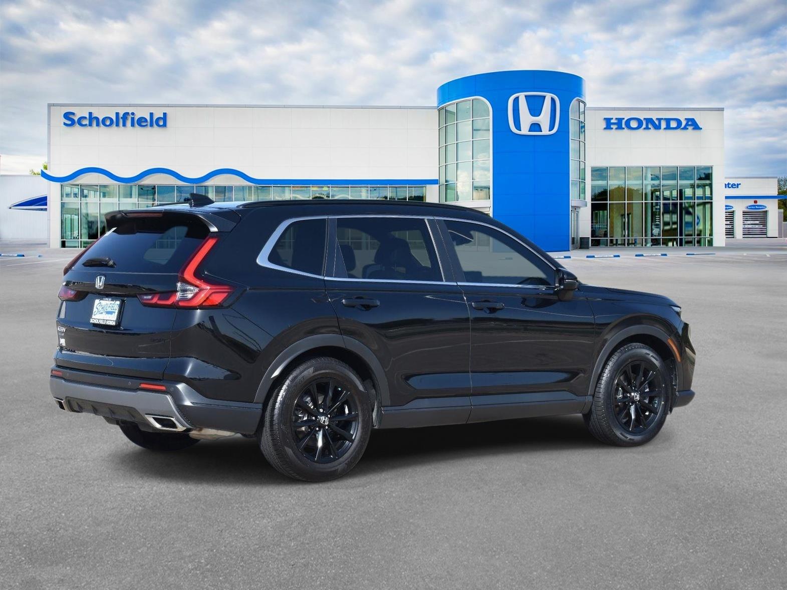 2025 Honda CR-V Hybrid Sport-L Crystal Black Pearl - Scholfield Honda - Image 3