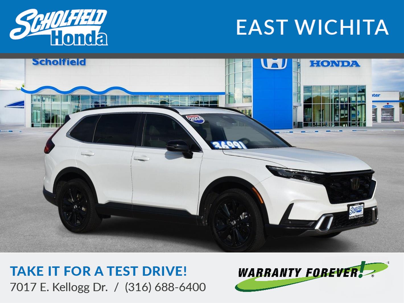 2024 Honda CR-V Hybrid Sport Touring Platinum White Pearl - Scholfield Honda - Image 1
