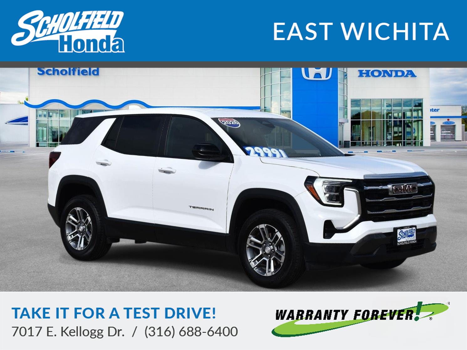 2026 GMC Terrain AWD Elevation Summit White - Scholfield Honda - Image 1