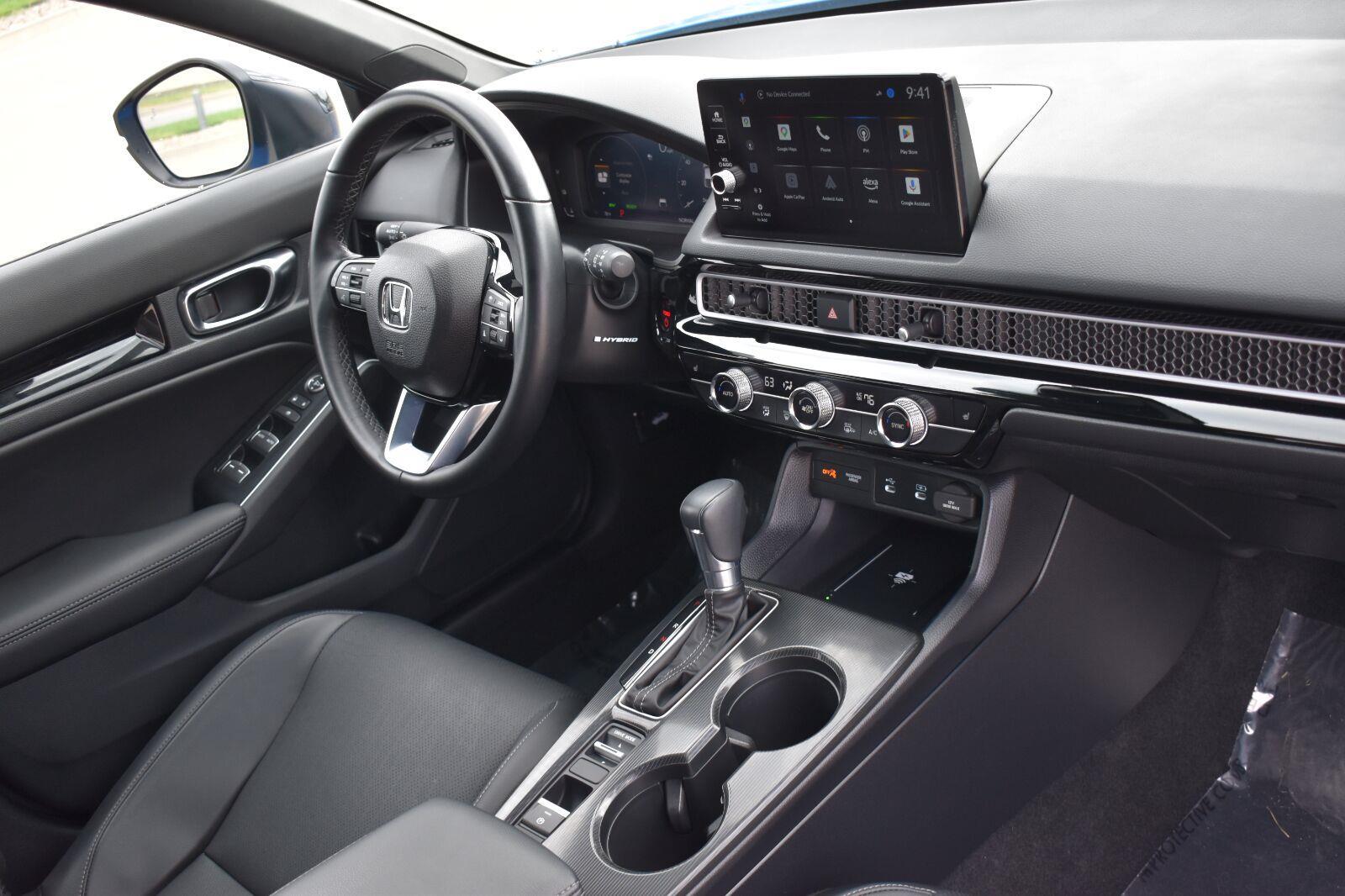 2025 Honda Civic Hatchback Hybrid Sport Touring Boost Blue Pearl - Scholfield Honda - Image 14