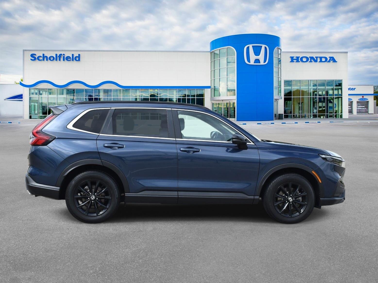 2025 Honda CR-V Hybrid Sport Canyon River Blue Metallic - Scholfield Honda - Image 3
