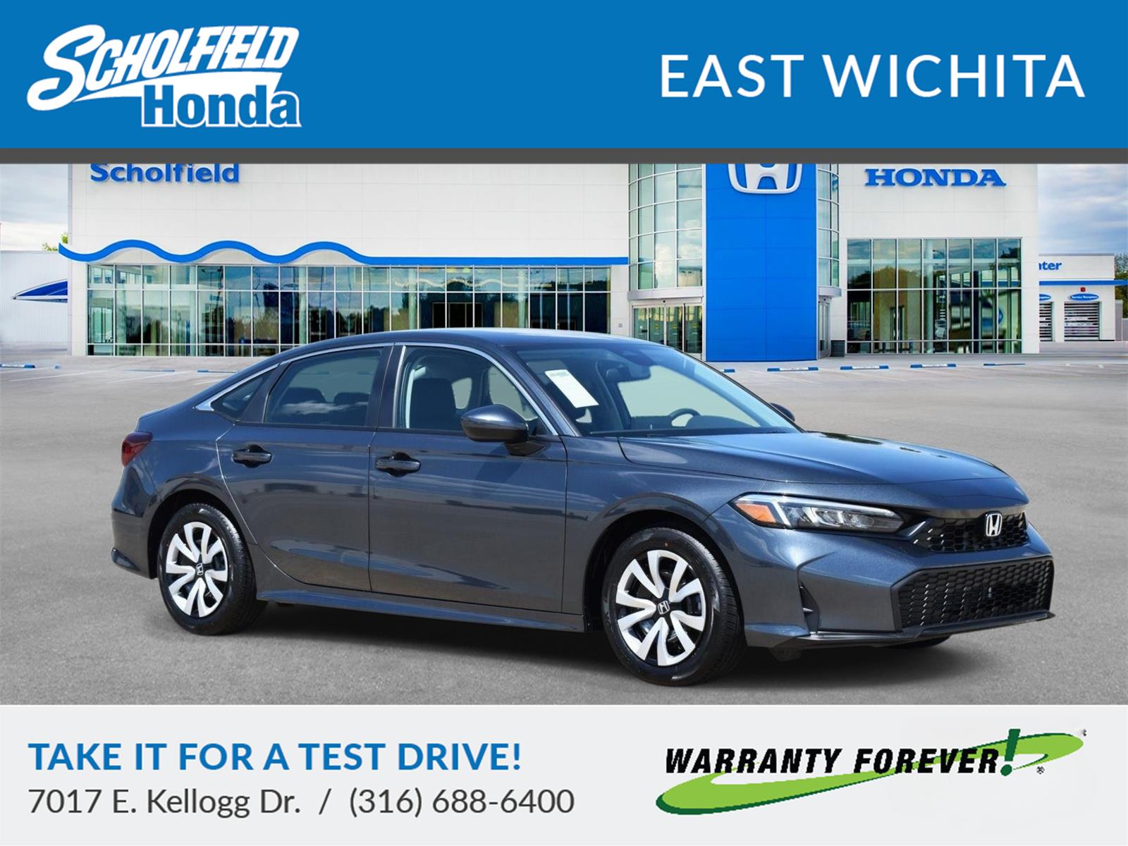 Meteorite Gray Metallic 2026 Honda Civic Sedan Front-Wheel Drive Continuously Variable Transmission