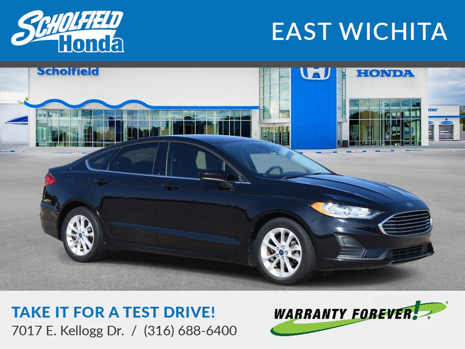 Agate Black Metallic 2020 Ford Fusion Sedan Front-Wheel Drive 6-Speed Automatic