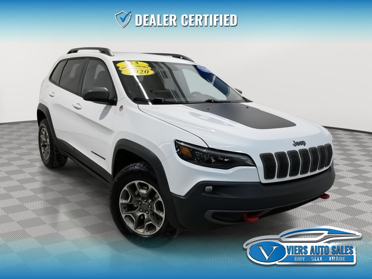 Bright White Clearcoat 2020 Jeep Cherokee Trailhawk 4WD SUV / Crossover Four-Wheel Drive Automatic