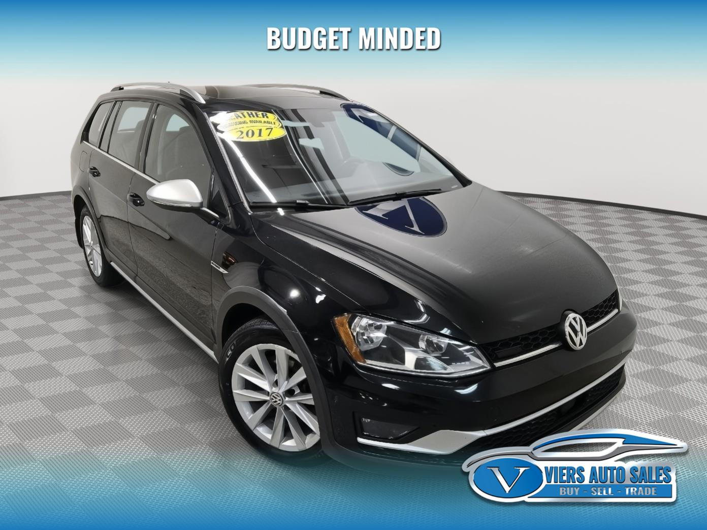 Deep Black Pearl 2017 Volkswagen Golf Alltrack SE 4Motion AWD Wagon All-Wheel Drive Automatic