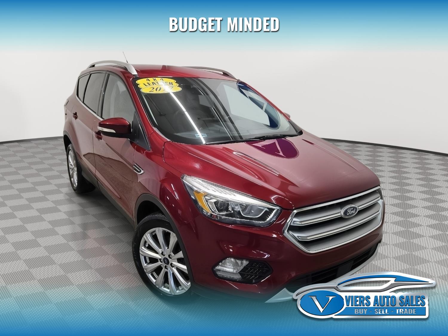 Ruby Red Metallic Tinted Clearcoat 2017 Ford Escape Titanium AWD SUV / Crossover All-Wheel Drive Automatic