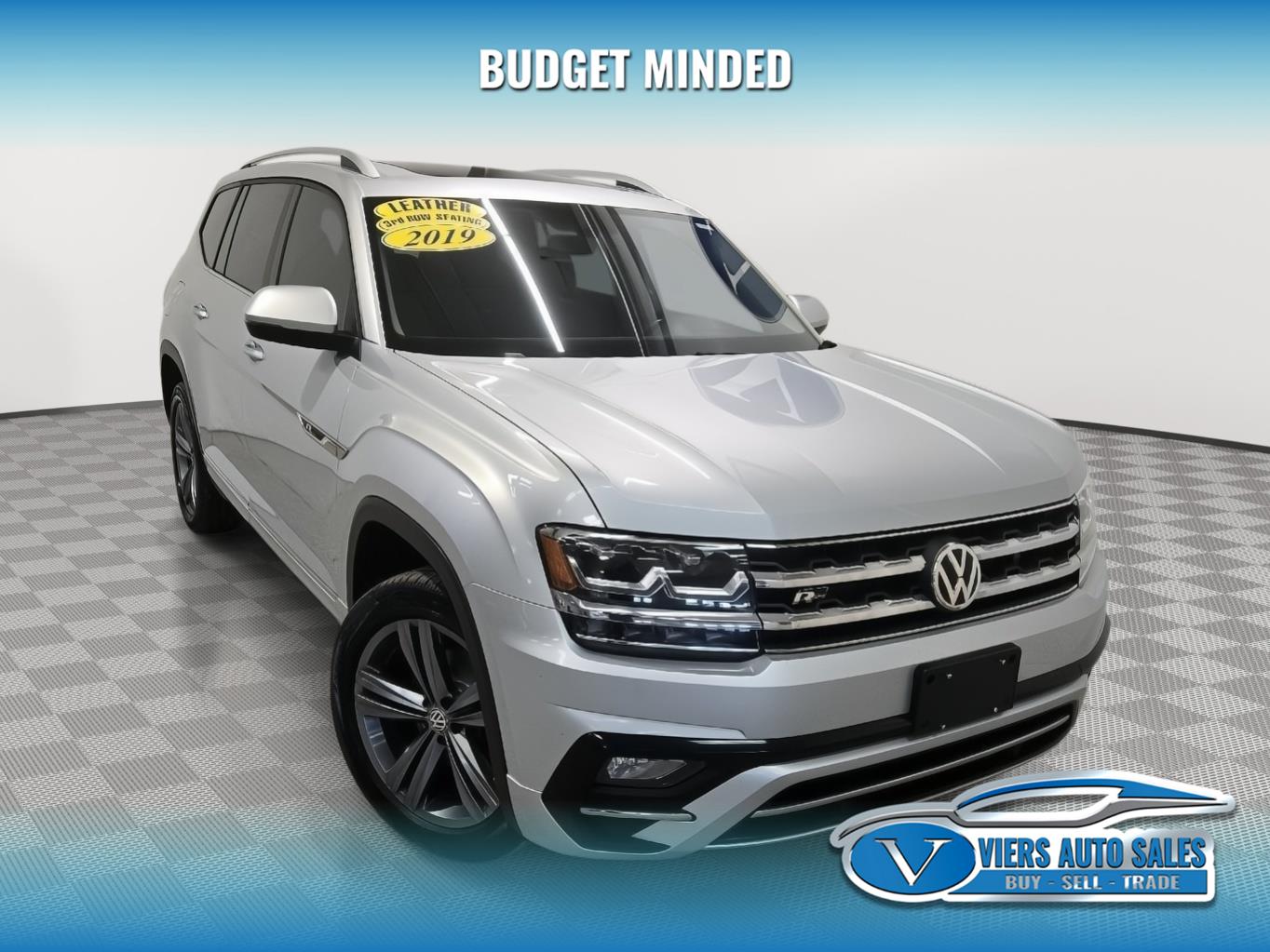 Reflex Silver Metallic 2019 Volkswagen Atlas SEL R-Line 4Motion SUV / Crossover All-Wheel Drive Automatic