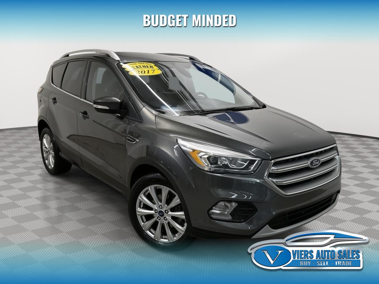 Gray (Magnetic Metallic) 2017 Ford Escape Titanium FWD SUV / Crossover Front-Wheel Drive Automatic